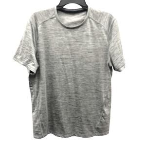 Calvin Klein Performance Activewear Shirt Short Sleeve Top Womens L Gray